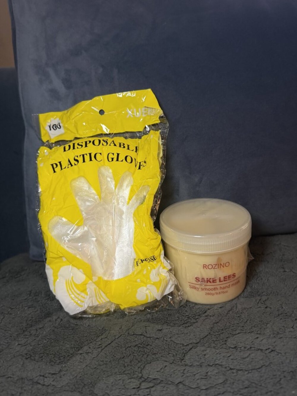 NEW Rozino Sake Lees Hand Mask 280g + 100 Disposable Gloves